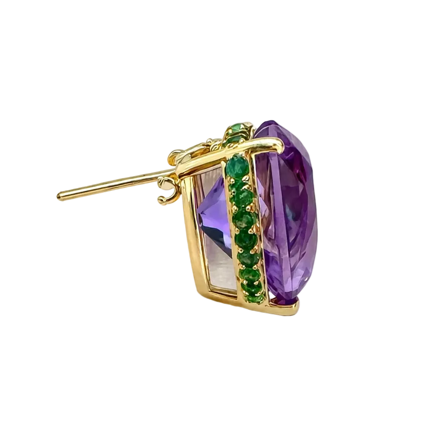 The Amethyst Heart Brooch Charm