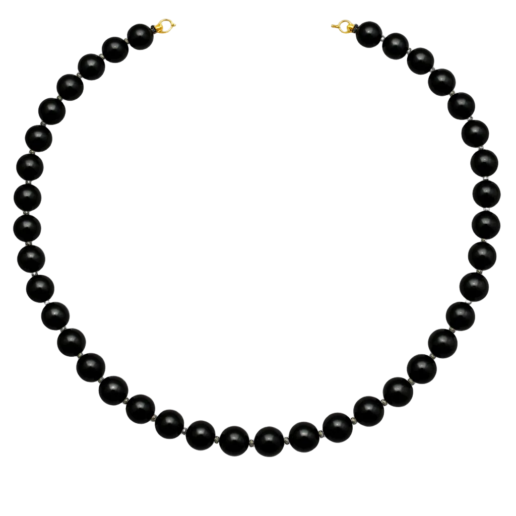 The Black Obsidian Beads