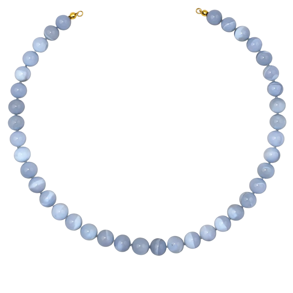 The Blue Lace Agate Beads