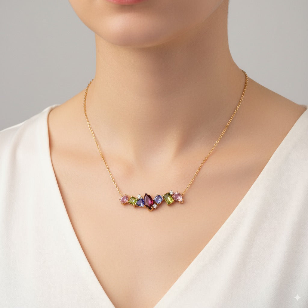 The Wedad Cluster Necklace