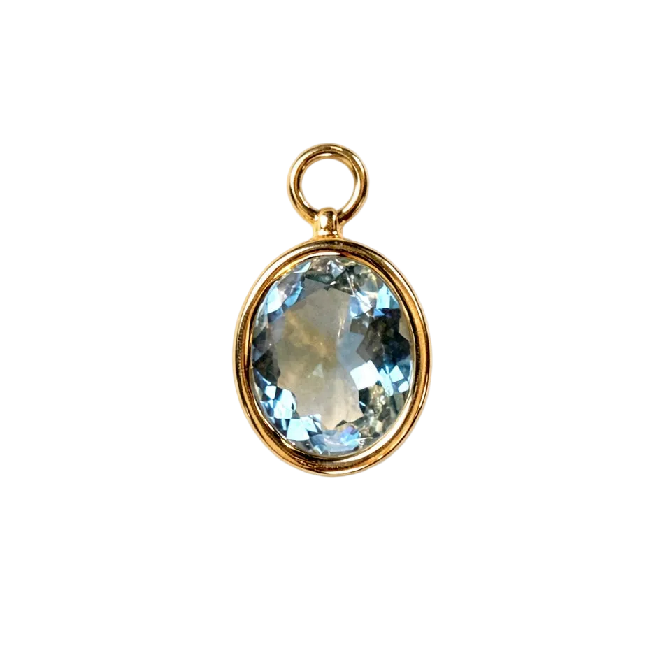 The Lagoon Tourmaline Oval Charm