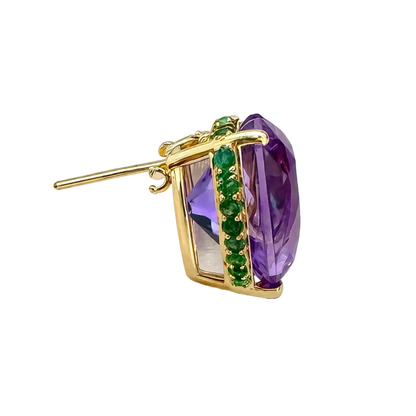 The Amethyst Heart Brooch Charm