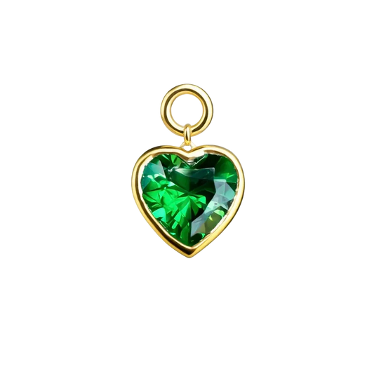 The Tsavourite Garnet Heart Charm