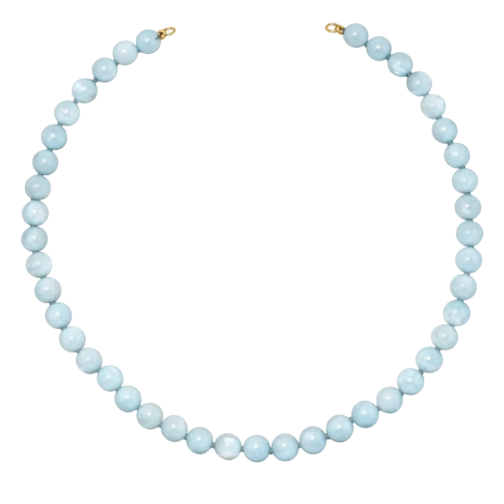 The Blue Angelite Beads