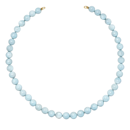 The Blue Angelite Beads