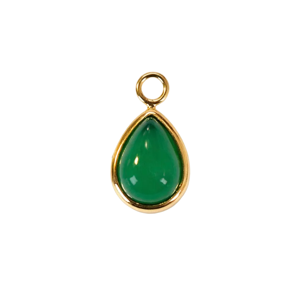 The Peridot Pear Cabochon Charm