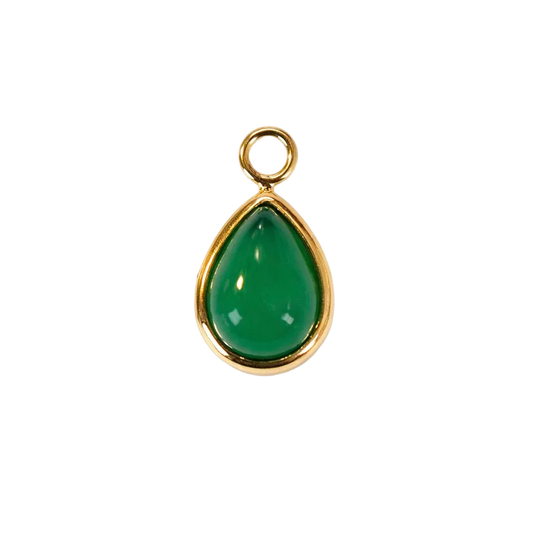 The Peridot Pear Cabochon Charm