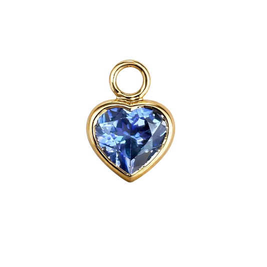 The Tanzanite Heart Charm