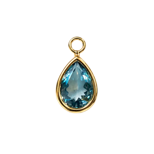 The Lagoon Tourmaline Pear Charm