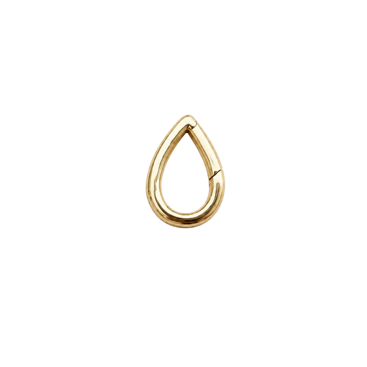 Gold teardrop-shaped clasp 