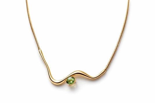Peridot Slide Necklace