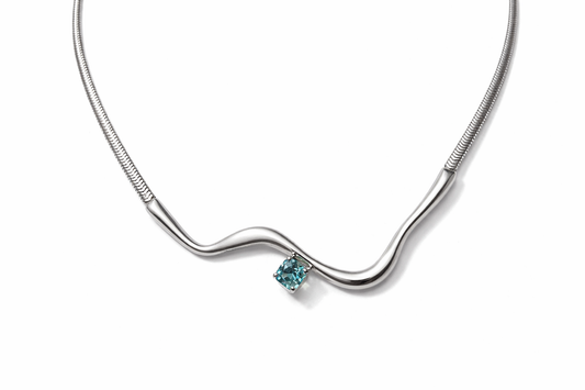 Lagoon Tourmaline Slide Necklace