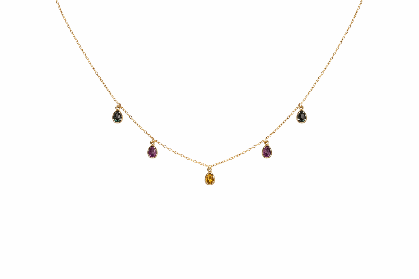 Rainbow Drop Necklace