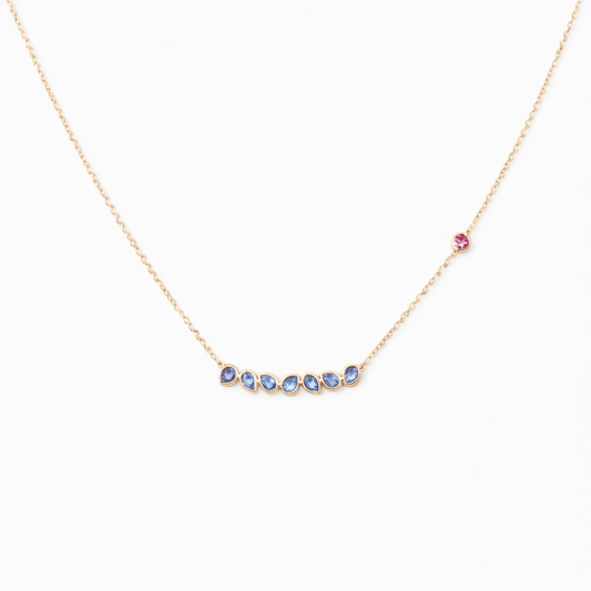 Blueberry Jellybean Necklace