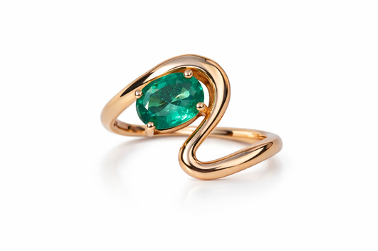 Emerald Slide Ring