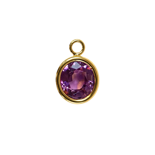 The Pink Tourmaline Oval Charm