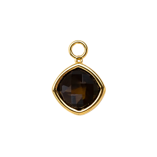 The Smokey Topaz Cushion Charm