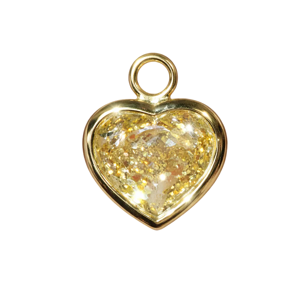 The Yellow Diamond Heart Charm