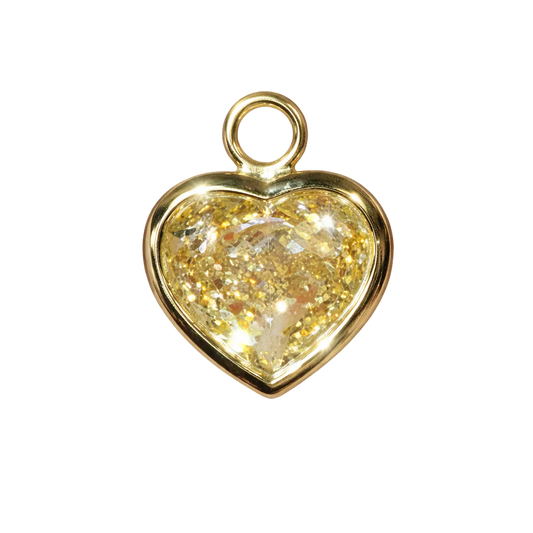 The Yellow Diamond Heart Charm