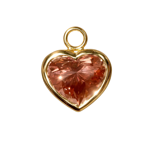 The Pink Diamond Heart Charm